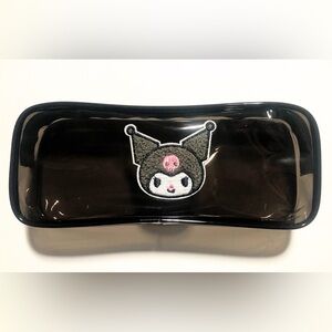 Kuromi (Hello Kitty) Zippered See-Through Pouch - never used